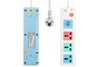 Ổ cắm điện nối dài an toàn hiệu Comet 3 ổ cắm, 2 cổng usb - CES5303 3M