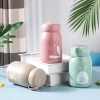 Bình đựng nước giữ nhiệt lõi thuỷ tinh bọc nhựa lúa mạch 320ml