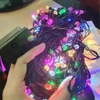 Dây đèn Led decor có bóng hình lục giác nhiều màu 35m