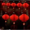 Set 10 đèn lồng đỏ trang trí lễ hội tết size 40cm