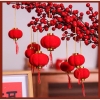 Set 20 quả đèn lồng nhung đỏ trang trí lễ hội Tết size 6