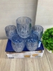 Bộ 6 cốc thuỷ tinh XANH hình thoi trơn 300ml