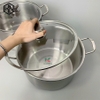 Nồi luộc gà inox cao cấp 30cm nắp kính Kamira