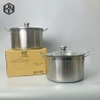 Nồi luộc gà inox cao cấp 30cm nắp kính Kamira