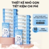 Thùng 10 bịch khăn giấy rút GiaGia mèo trắng Topgia