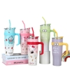 Ly giữ nhiệt NHÁM HOẠT HÌNH có quai cầm 850ml BDN003