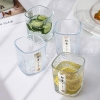 Set 10 ly thủy tinh dáng vuông sần Fino 230ml