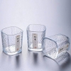Set 10 ly thủy tinh dáng vuông sần Fino 230ml
