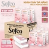 Thùng 10 gói khăn giấy rút treo tường đa năng Sofco 1000 tờ