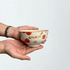 Chén sứ trắng họa tiết trái cherry dễ thương