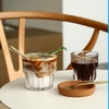 Set 6 ly thủy tinh 2 tầng đáy sọc BM5008-2 230ml