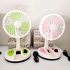 Quạt tích điện gấp gọn có đèn LED KC 5811