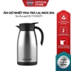 Ấm giữ nhiệt pha trà 1.4L Inox 304 Sunhouse KS-TH1400TI
