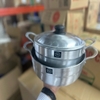 Bộ 2 nồi lẩu nhôm Kim Sang siêu dày size 24,26cm