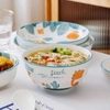 Tô sứ trắng họa tiết khủng long tinh nghịch size 8