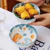 Tô sứ trắng họa tiết khủng long tinh nghịch size 8