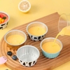 Set 100 cái khay giấy bạc tròn nướng bánh hoạ tiết 125ml