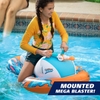 NERF Super Soaker Stormforce Ride-On Racer – Inflatable Pool Float with Pool-Fed Mega Water Blaster