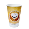 Cốc giấy 12oz 2PE kèm nắp nóng - Nụ Cười