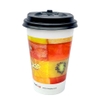 Cốc giấy 12oz 2PE kèm nắp nóng - Trái Cây