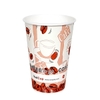 Cốc giấy 12oz 2PE kèm nắp nóng - Hạt Cafe