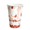 Cốc giấy 12oz 2PE kèm nắp lạnh - Hạt Cafe