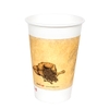 Cốc giấy 12oz 2PE kèm nắp lạnh - Cafe