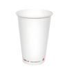 Cốc giấy 12oz 2PE kèm nắp lạnh - Trắng
