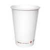 Cốc giấy 16oz 2PE kèm nắp nóng - Trắng