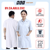 ao-choang-blouse-ao-blue-trang-coc-tay-dang-dai-chat-vai-oxford-cho-bac-si-duoc-