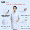 ao-choang-blouse-ao-blue-trang-coc-tay-dang-dai-chat-vai-oxford-cho-bac-si-duoc-