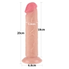 8'' Sliding Skin Dual Layer Dong Flesh