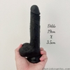 Dương vật giả màu đen 19cm mềm mại