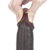 Dương vật giả lovetoy - 9” Sliding Skin Dual Layer Dong - Black
