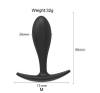 Butt plug silicon mềm dẻo cho người mới bắt đầu