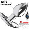 Nút hậu môn mỏ neo inox rung kích thích điều khiển từ xa