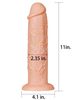 Dương vật giả siêu to Lovetoy Realistic Long Dildo 11 Inch