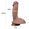 7.5'' Dual layered Platinum Silicone Cock