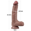 8.5'' Dual Layered Silicone Cock - Hàng chính hãng Lovetoy
