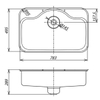 Chậu rửa bát nội địa Nhật Shigeru FCM-DK FS NE