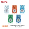 Hộp 100 Chip Poker Phỉnh Poker Có Số Nhựa Abs Monte Carlo LAS VEGAS CAO CẤP CXP