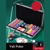Vali Poker có 200/300/ 400/500 Chip Phỉnh Poker Ngôi Sao hàng Chính Hãng Cao Cấp