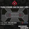 Thảm cao su mặt nỉ flannel chơi poker chuyên dụng Texas Hold’em TPK