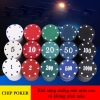 Bộ Poker Loại 100 chip có số (phỉnh poker) cao cấp in hình sắc nét BCN