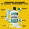 Nước súc miệng răng trắng sáng Listerine tinh chất chanh và muối 250ml