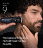 Tông Đơ Cắt Tóc, Tỉa Lông Mũi Kèm Cạo Râu Gillette, Braun All-in-One Series 9 Trimmer Kit 40-in-1 AIO 9530 ProBlade, Chính Hãng Đức