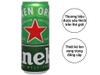 Lốc 6 lon bia Heineken Sleek 330ml