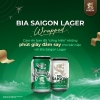 Thùng 24 lon Bia Sài Gòn Xanh Lager lon 330ml