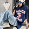 Áo Phông MLB Boston Red Sox 3ATSV0233-43NYS