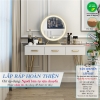 Bàn Trang Điểm Chân Sắt Thiết Kế Đơn Giản Gỗ MDF Lõi Xanh Chống Ẩm BTD-27 ZataFu